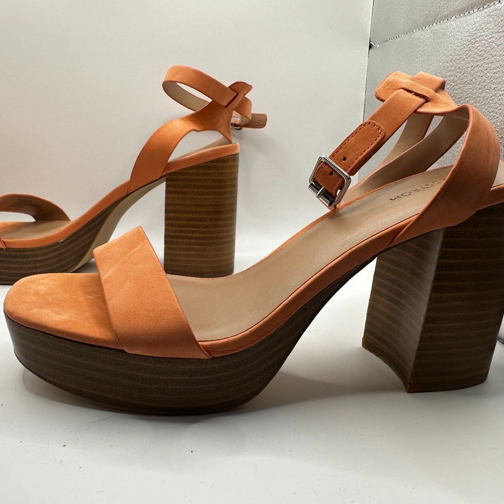 Nordstrom  Anita Ankle Strap Platform Sandal in Peach  Size Women 9 M   NEW